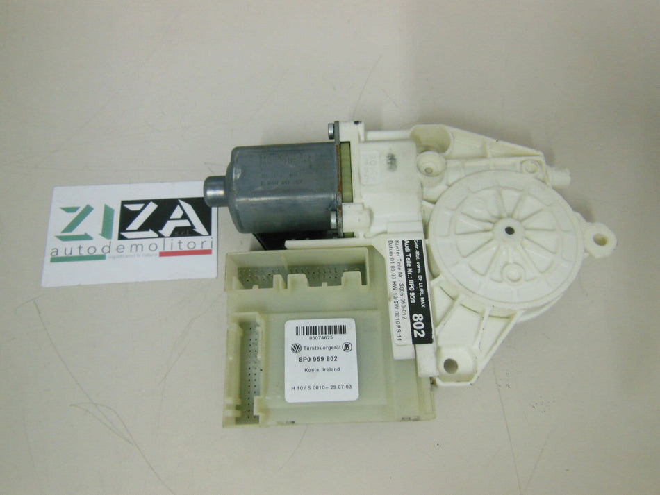 Motorino Alzacristalli Anteriore Destro Audi A3 8P 3 Porte 8P0959802