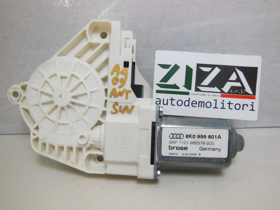 Motorino Alzacristalli Anteriore Sinistro Audi A4 B8 2009 8K0959801A