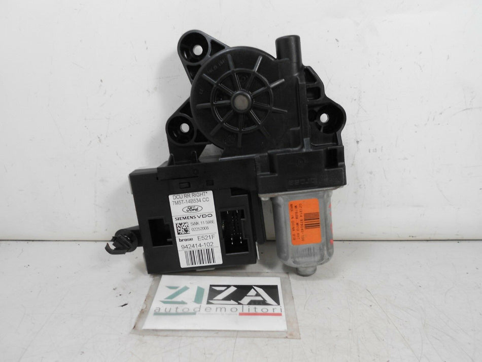 Motorino Alzacristalli Posteriore Destro Ford C-Max Rest 2008 7M5T-14B534-CC