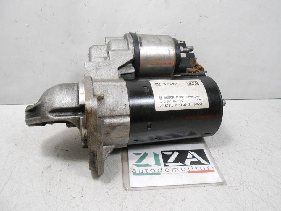 Motorino Avviamento Opel Adam 1.4 64kw B14XER 2015 55578921 0001107522