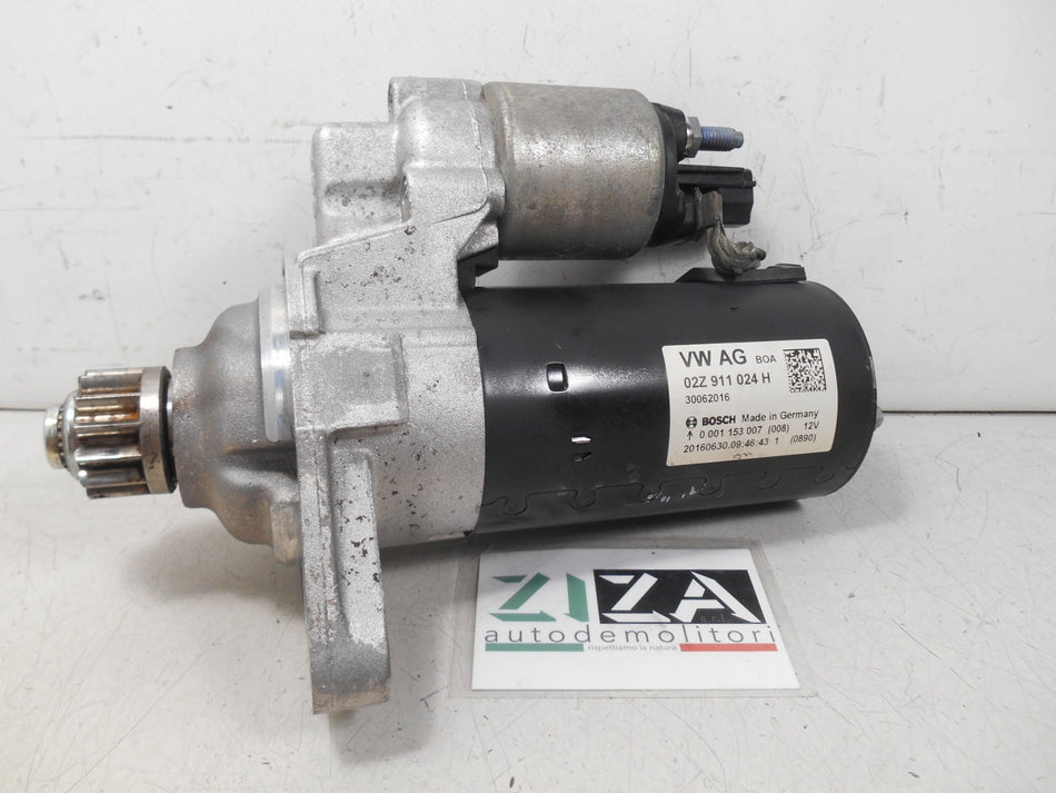 Motorino Avviamento Audi A1 8X 1.6 TDI 85kw CXM 2016 02Z911024H 0001153007