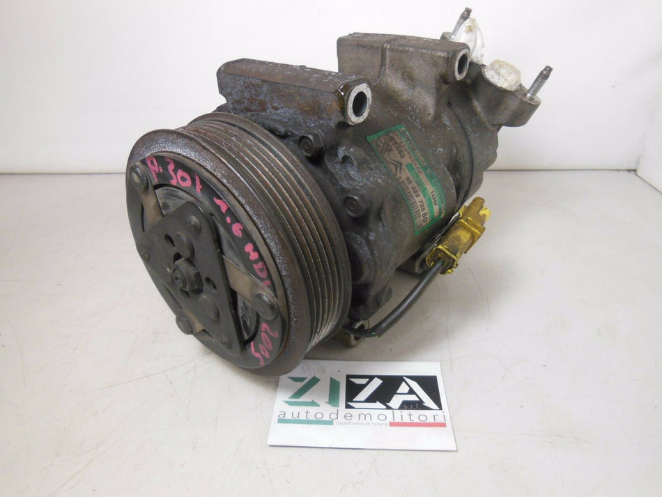 Compressore A/C Peugeot 307 1.6 HDI 2005 SD6V12 9646273880
