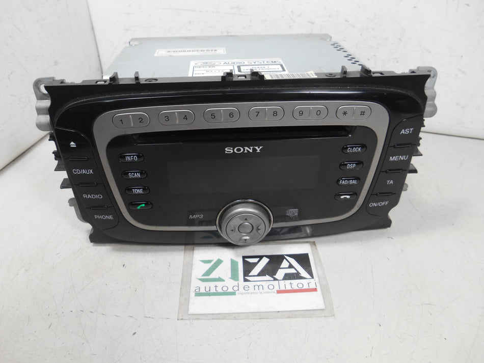 Autoradio Lettore CD Mp3 Ford Mondeo III 2010 VP6M2F-18C821-AG 7S7T-18C939-CD