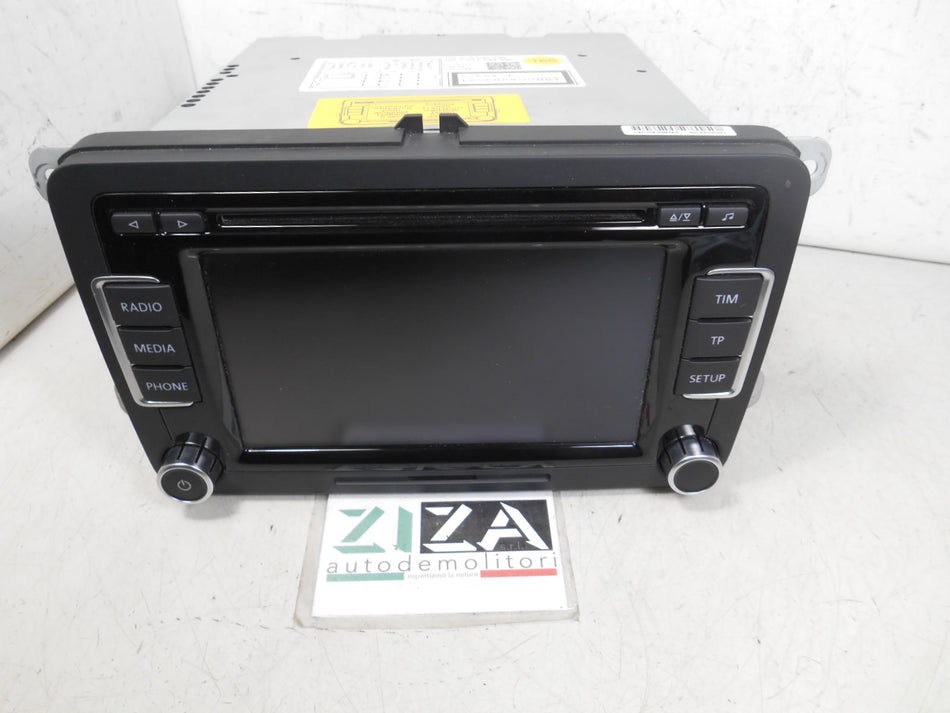 Autoradio Navigatore Lettore CD Card SD VW Passat B7 2011 3C8035195