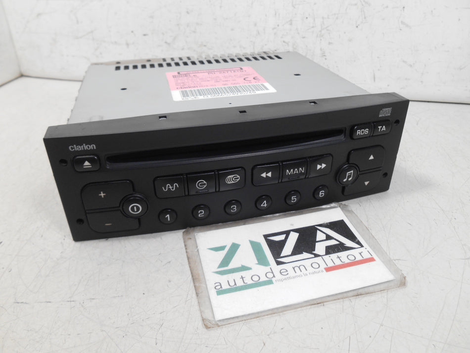 Autoradio Lettore CD Citroen C3 I 2005 96565718XT