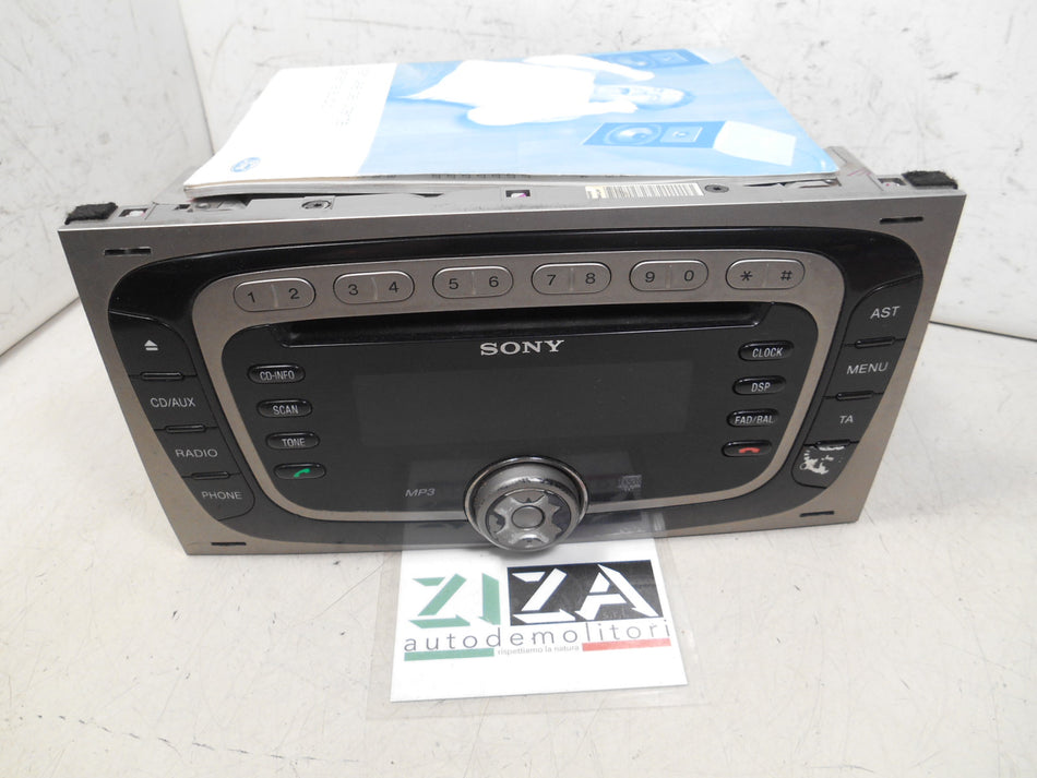 Autoradio Lettore CD Ford S-MAX 2007 6M2T-18C939-AF CODICE OK