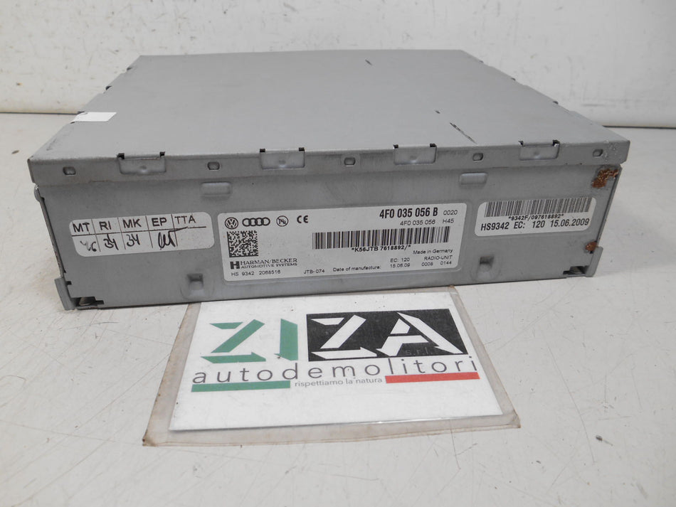 Autoradio Audi A6 C6 2009 4F0035056B