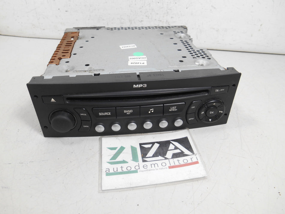 Autoradio Lettore CD Mp3 Citroen C3 Pluriel 2008 96643698XT