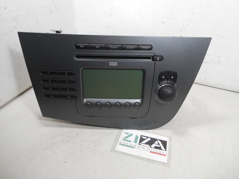 Autoradio Lettore CD MP3 Seat Leon 2008 1P1035186B 7646546366