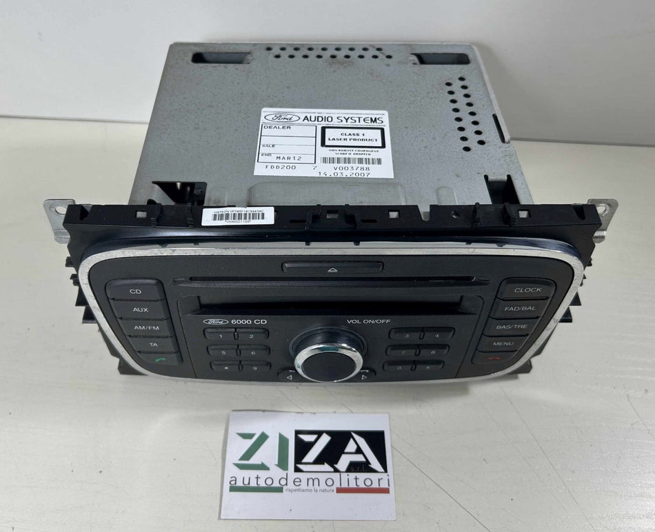 Autoradio Lettore CD Ford Focus II 2007 7M5T-18C815-BA CODICE OK