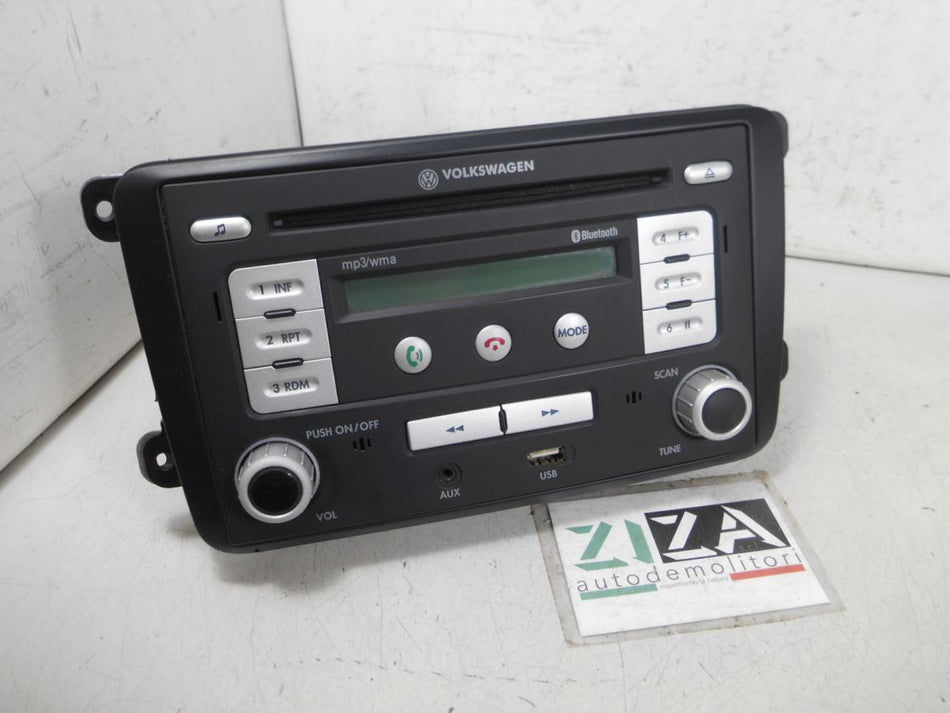Autoradio Lettore CD Mp3 USB Bluetooth VW Polo 6R 2010 000051218B