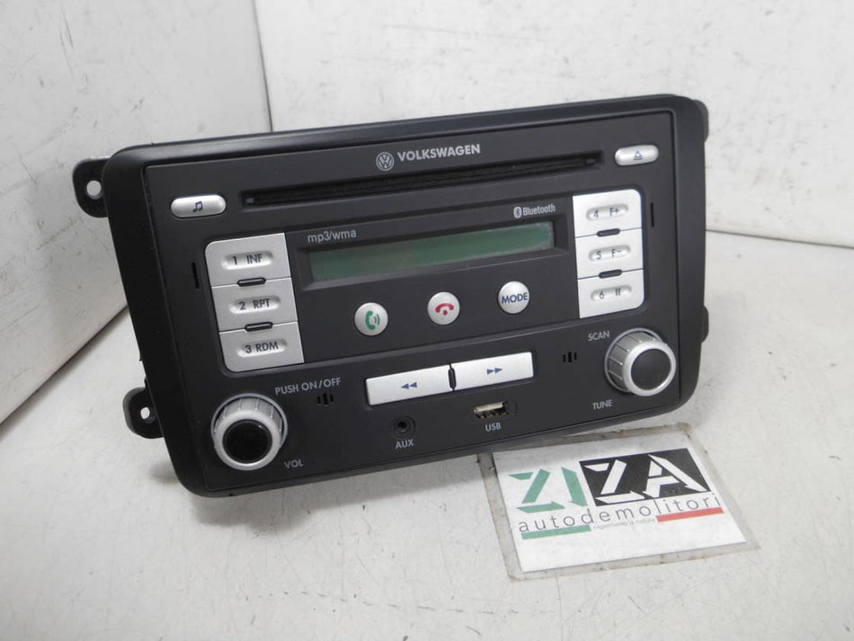 Autoradio Lettore CD Mp3 USB Bluetooth VW Polo 6R 2010 000051218B