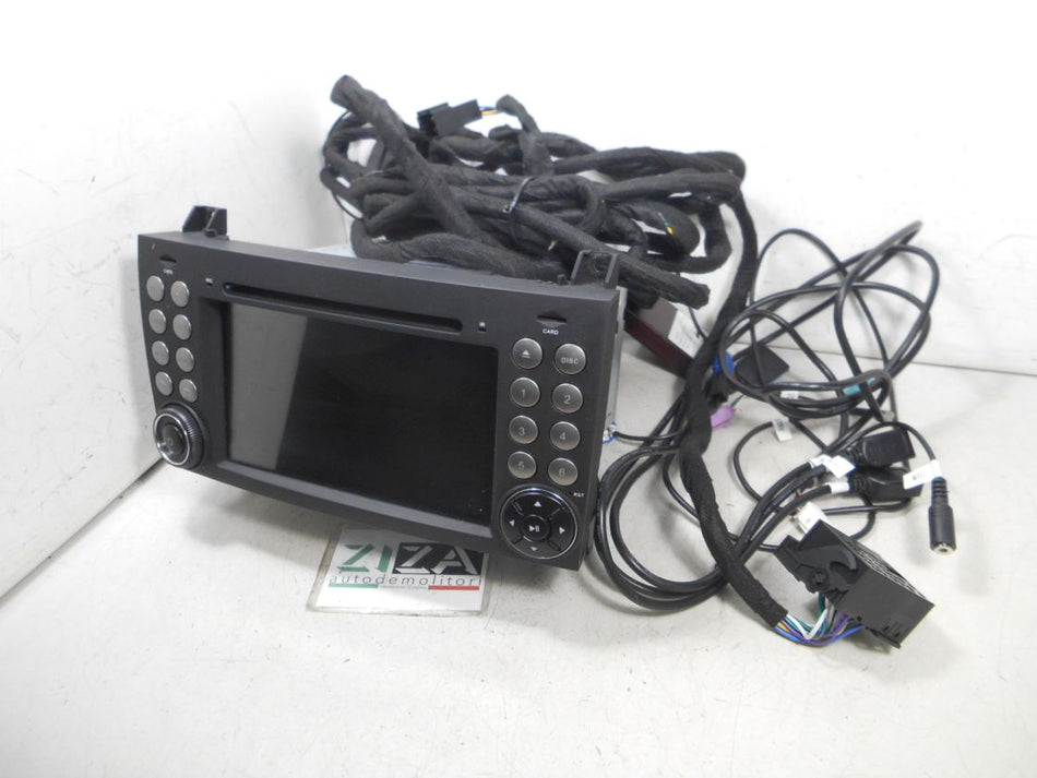 Autoradio Navigatore + Cablaggio Mercedes R171 SLK200 2006