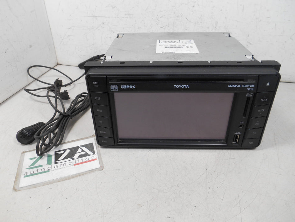 Autoradio Navigatore Lettore CD Mp3 Toyota Auris E150 2008 PZ445-00333-EX 86113-60V860