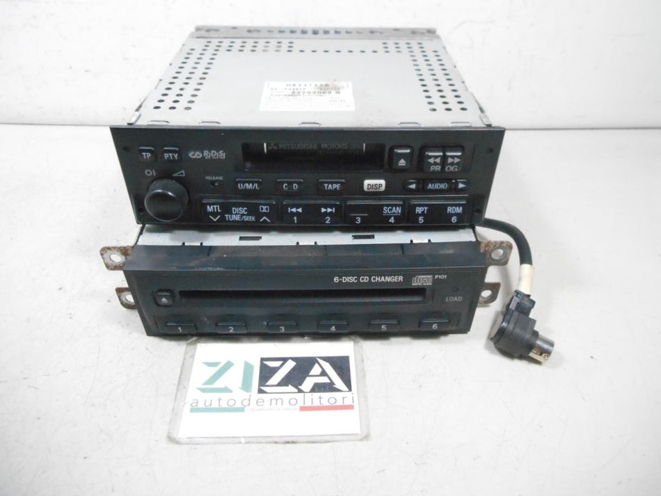 Autoradio Stereo MC + Lettore CD Mitsubishi Pajero III 2002 MR490082 MR337278