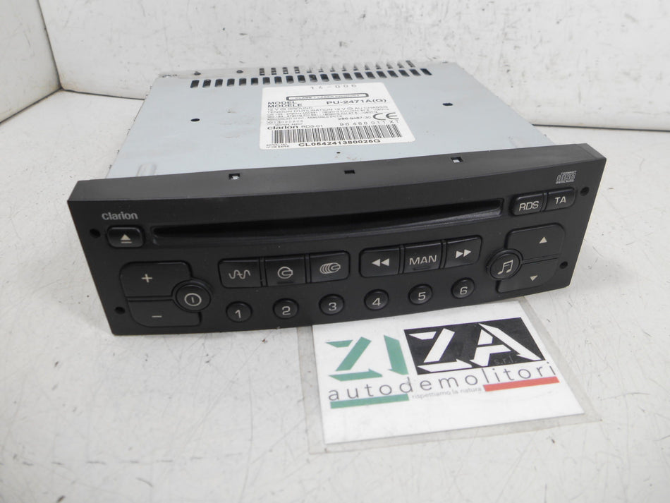Autoradio Lettore CD Peugeot 307 2004 PU2471AG 96488011XT