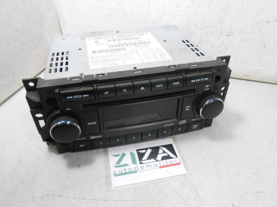 Autoradio Lettore CD Dodge Caliber 2008 P05064067AG