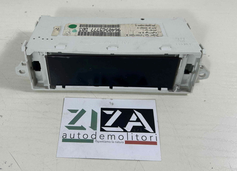 Display Multifunzione Peugeot 307 2002 9640963777 D03