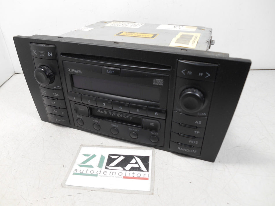 Autoradio Lettore CD + MC Audi A4 B5 SW 2000 8D0035195 Symphony