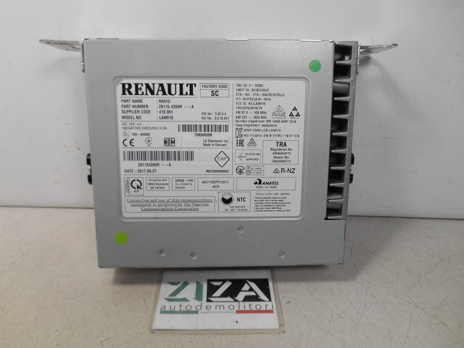 Autoradio Navigatore Renault Kadjar 2017 281154390R-A