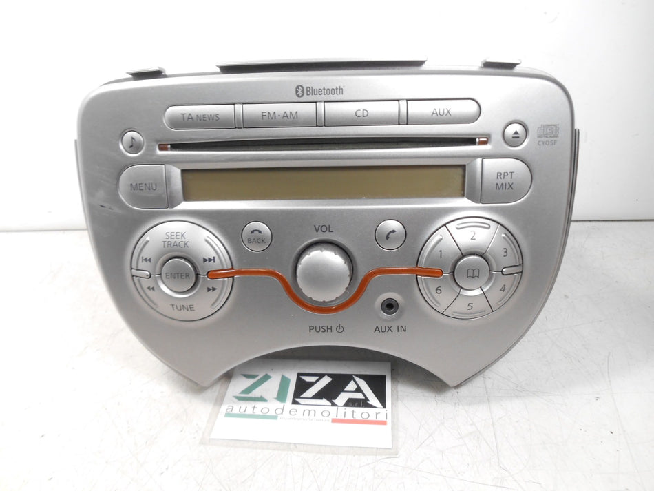 Autoradio Lettore CD Bluetooth Nissan Micra K13 2011 28185-1HA0A
