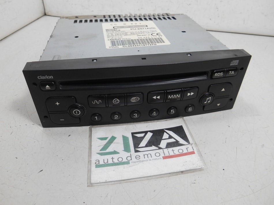 Autoradio Lettore CD Citroen C3 I 2003 96488011XT