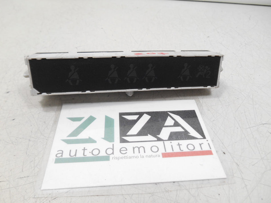 Display Cinture Peugeot 207 2006 9652415980