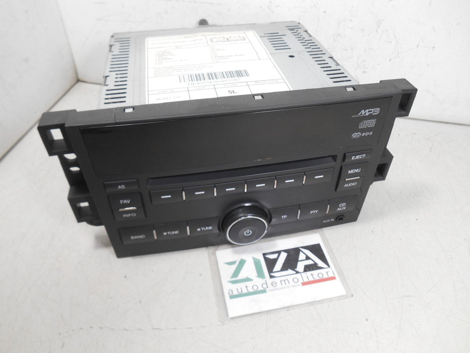 Autoradio Lettore CD Mp3 Chevrolet Aveo T250 2008 96647737