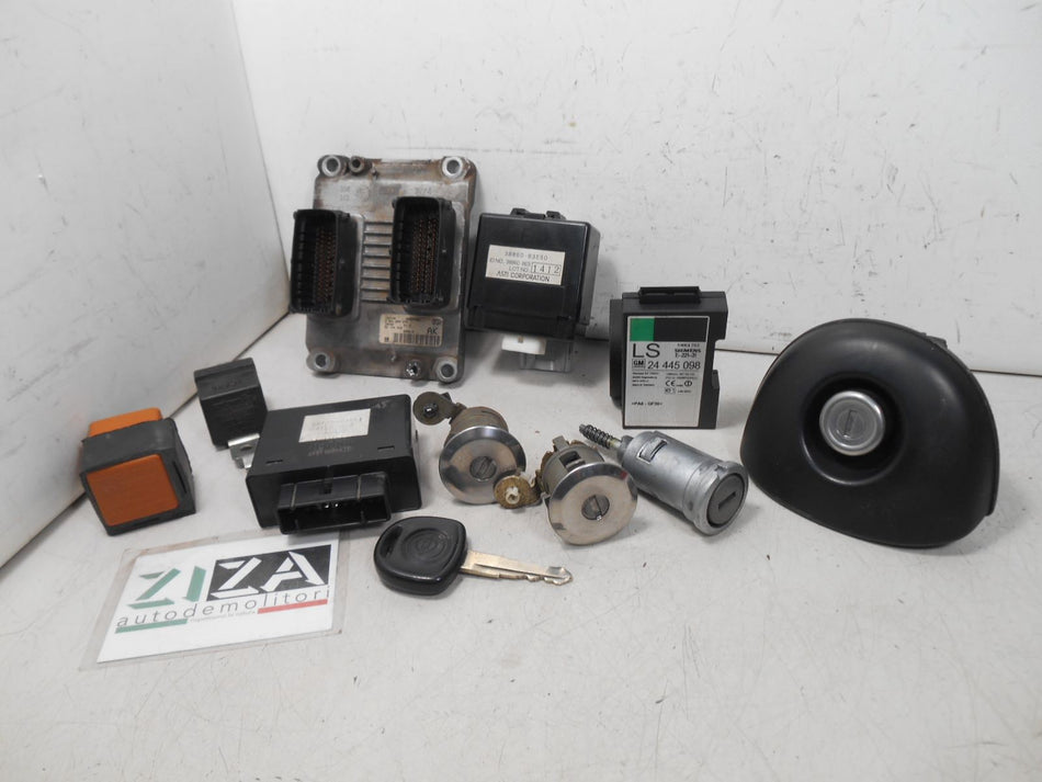 Kit Chiave ECU Opel Agila A 1.0 43kw Z10XE 2001 0261206273 09164459