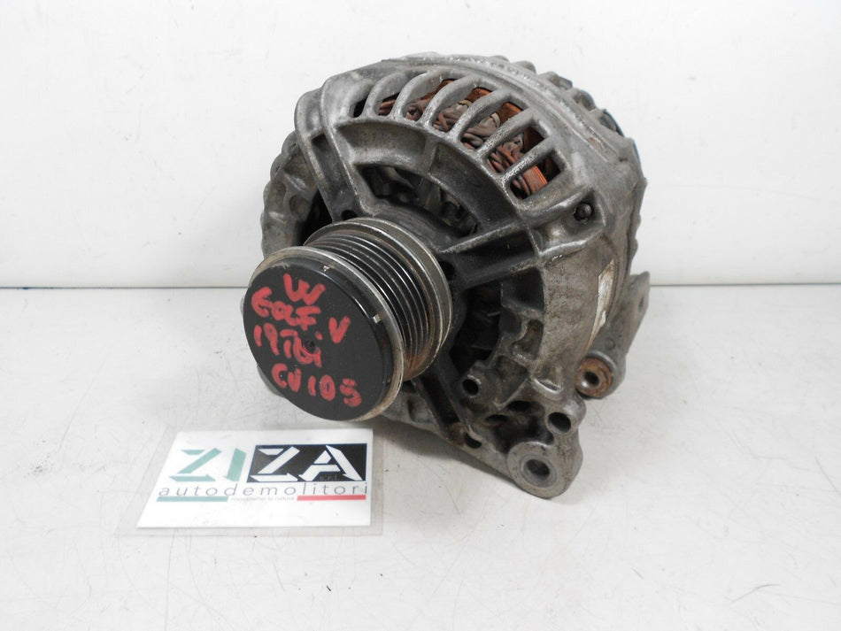 Alternatore 140A VW Golf V 1.9 TDI 105cv 0124525027 045903023G