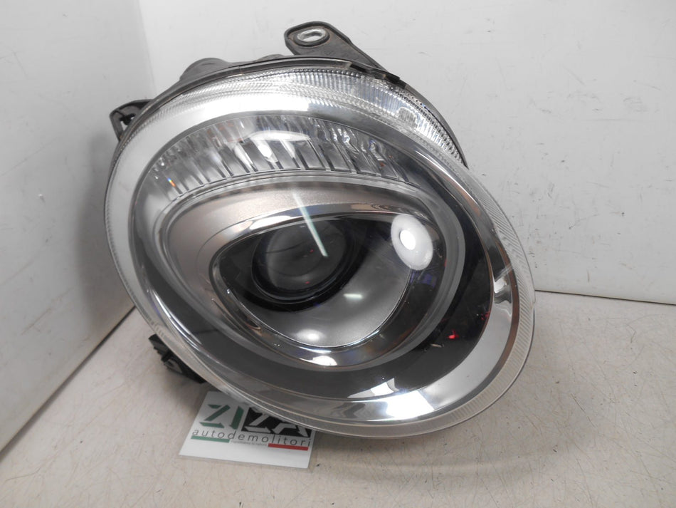 Faro Fanale Anteriore Destro Superiore Fiat 500 312 Restyling 2017 H7 52007418 81538002 81538001