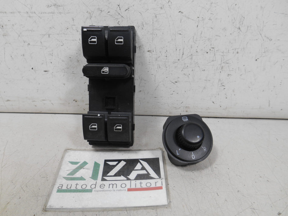 Pulsantiera Alzacristalli Anteriore Sinistra VW Polo 6R 2012 1K4959857B 6R1959565F