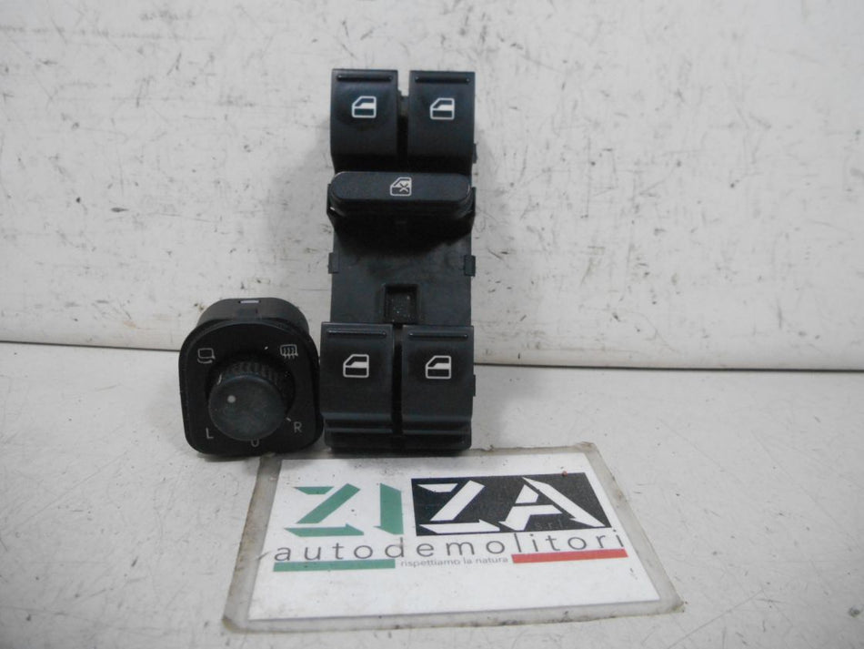 Pulsantiera Alzacristalli Anteriore Sinistra VW Passat 3C 2007 1K4959857B 1K0959565J