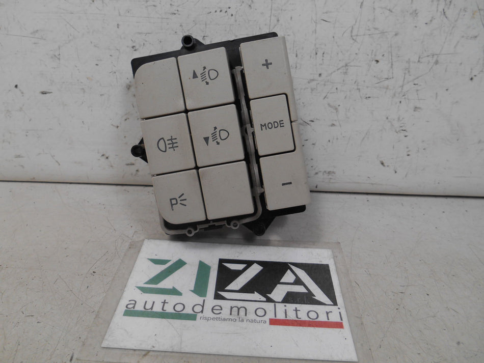 Pulsantiera Comando Luci Fiat Idea 2004 12000397 Bianco