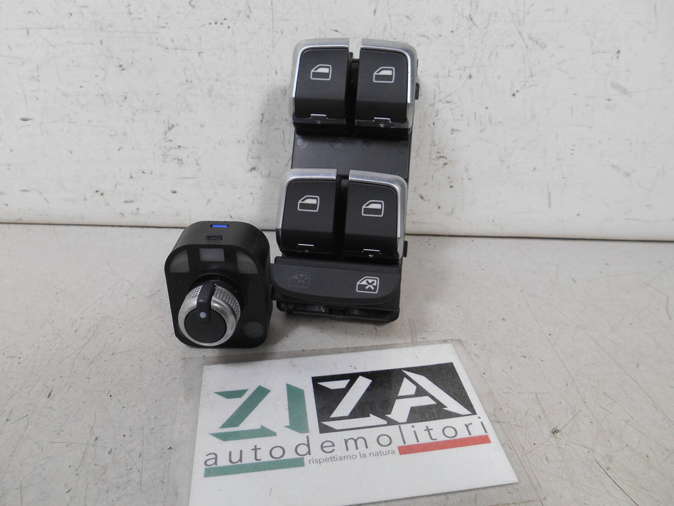 Pulsantiera Alzacristalli Anteriore Sinistra Audi A3 8V 2015 8V0959851A 8V0959565E