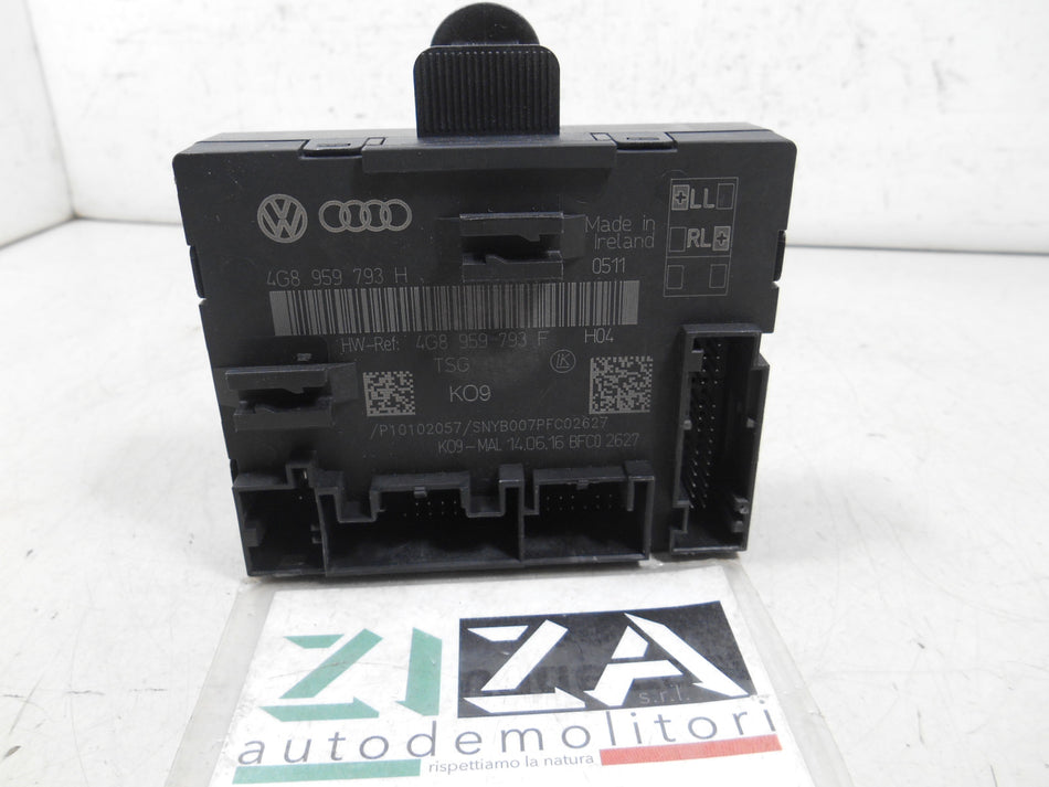 Centralina Porta Anteriore Sinistra Audi A6 C7 2016 4G8959793H 4G8959793F