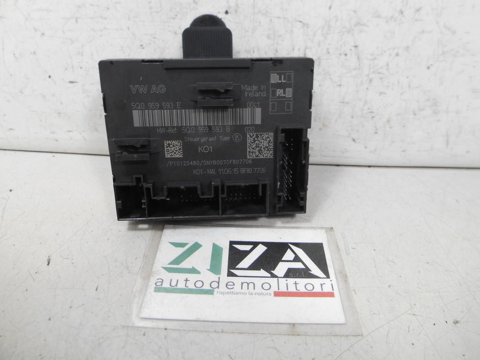 Centralina Porta Anteriore Sinistra Audi A3 8V Sedan 2016 5Q0959593E