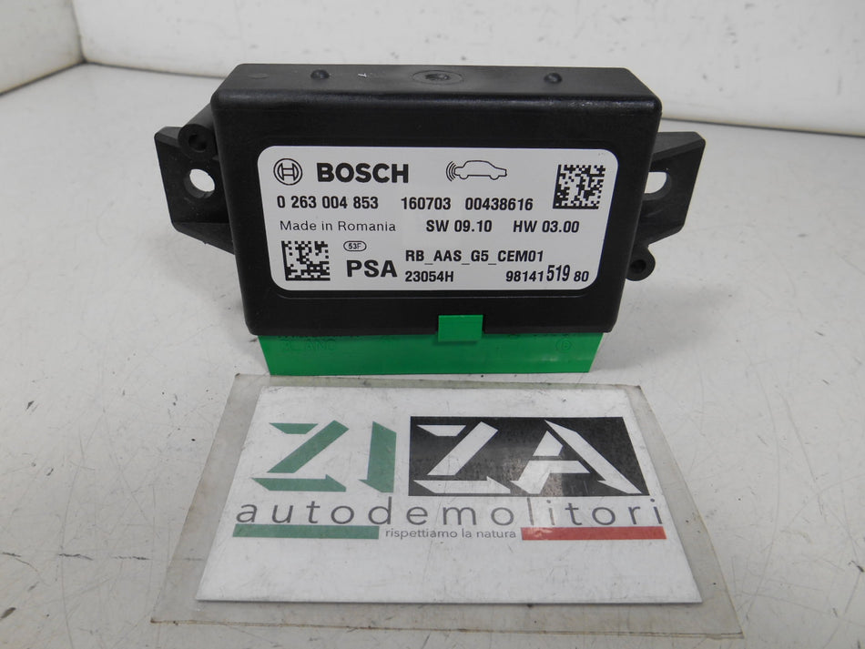 Centralina PDC Sensori di Parcheggio Peugeot 2008 I Res 2016 9814151980 0263004853