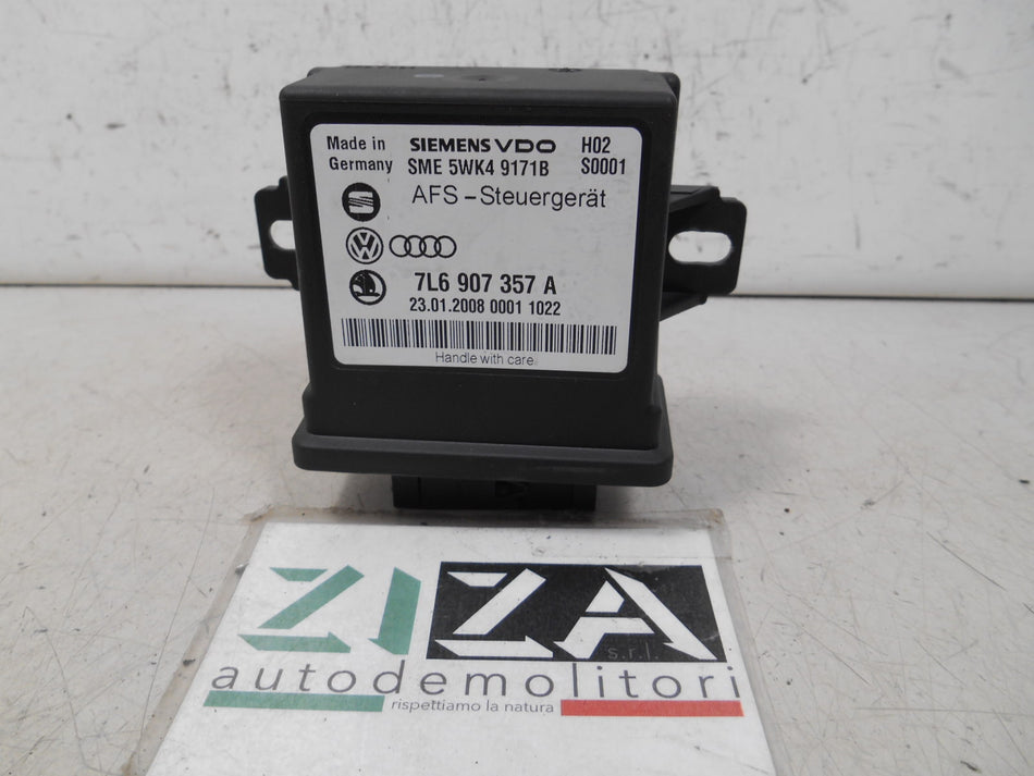 Centralina Fari AFS VW Touareg 2008 7L6907357A H02 S0001