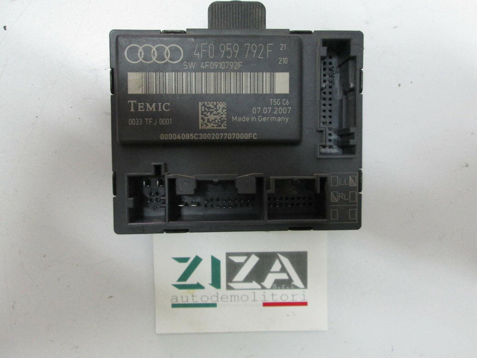 Centralina Porta Anteriore Destra Audi A6 4F C6 2008 4F0959792F 4F0910792F