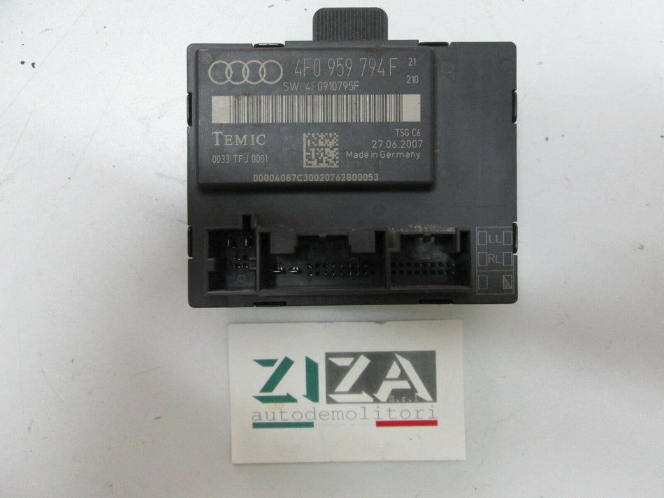 Centralina Porta Posteriore Destra Audi A6 4F C6 2008 4F0959794F 4F0910795F