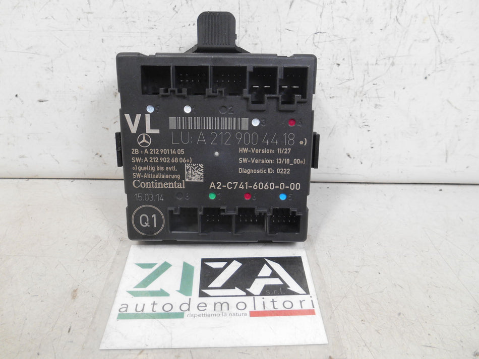 Centralina Porta Anteriore Sinistra Mercedes GLK X204 2015 A2129004418
