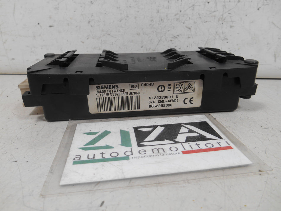 Centralina Bluetooth Peugeot 407 2007 9662258380 S122288001E