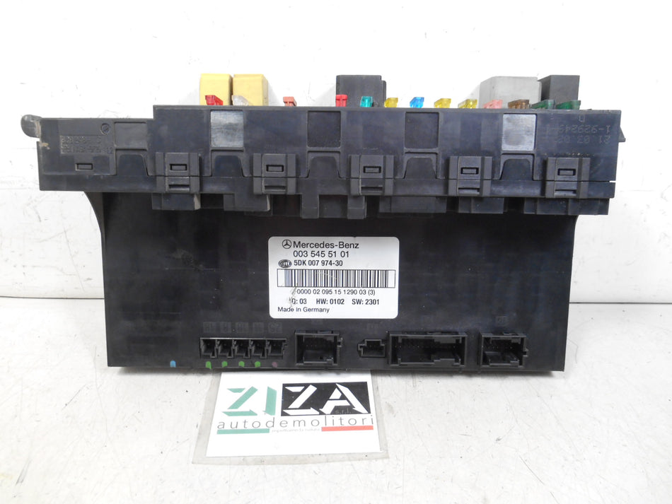 Centralina Scatola Fusibili Mercedes W203 C220 2002 0035455101 Q03 HW0102