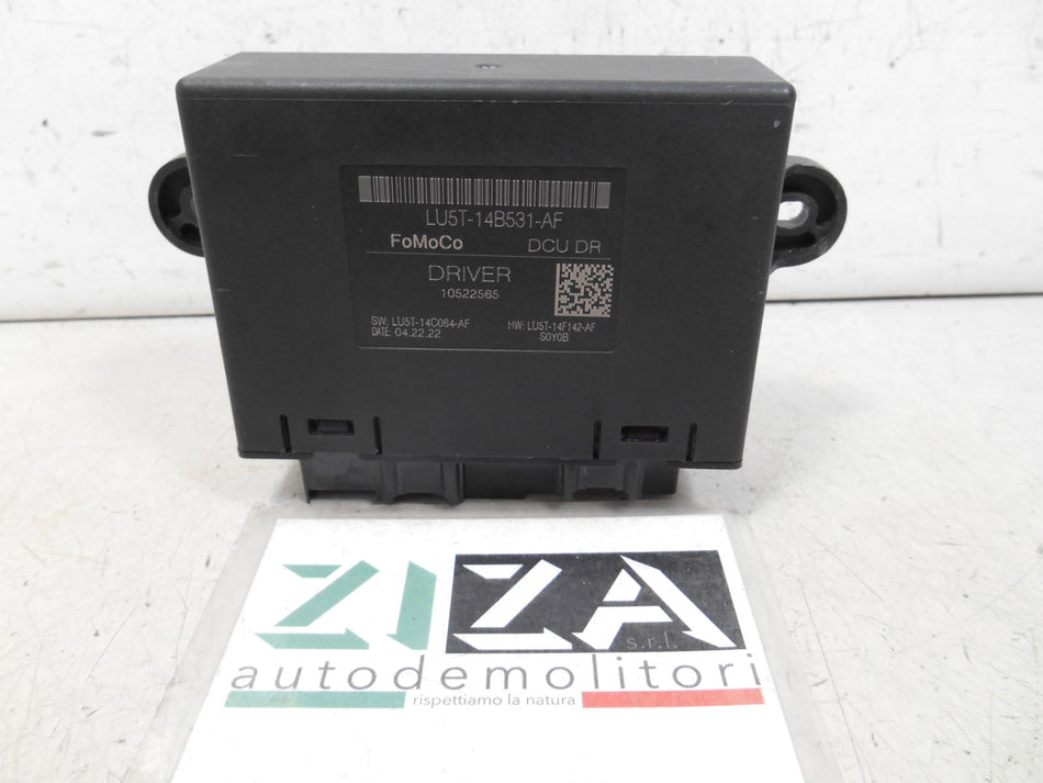 Centralina Porta Anteriore Sinistra Ford Puma Hybrid 2022 LU5T-14B531-AF