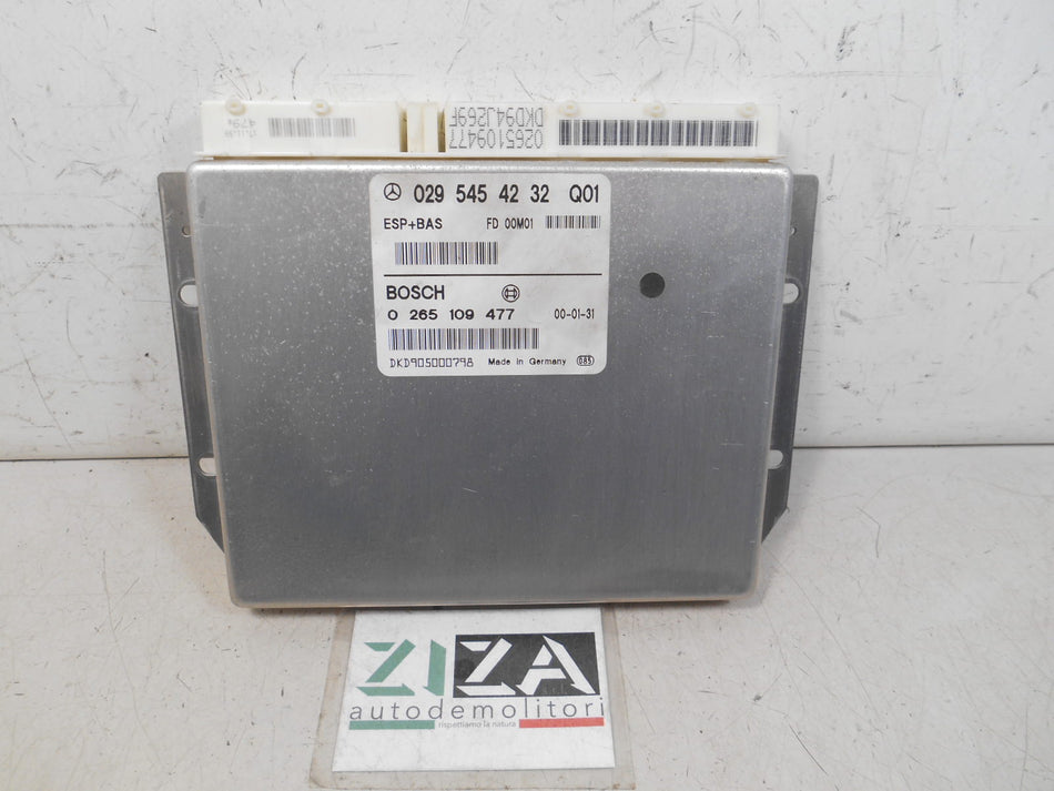 Centralina ESP Mercedes W168 A140 1.4 60kw 166940 2000 0295454232 0265109477
