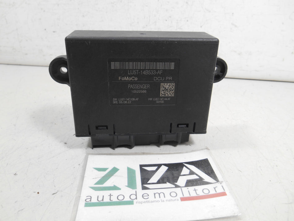 Centralina Porta Anteriore Destra Ford Puma Hybrid 2022 LU5T-14B533-AF