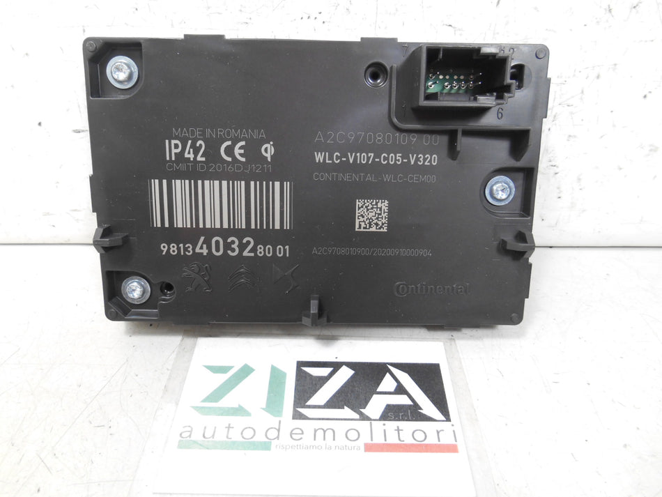 Centralina Ricarica Wireless Telefono Peugeot 208 II 2020 9813403280-01