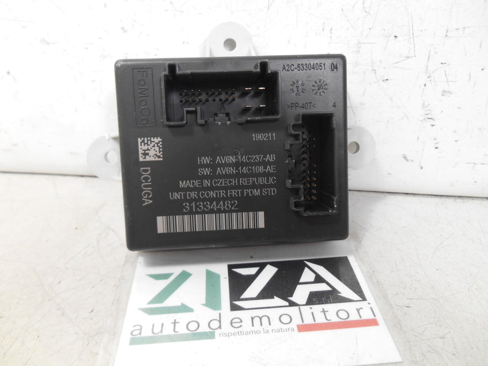 Centralina Porta Anteriore Destra Volvo V60 2011 31334482 AV6N-14C108-AE
