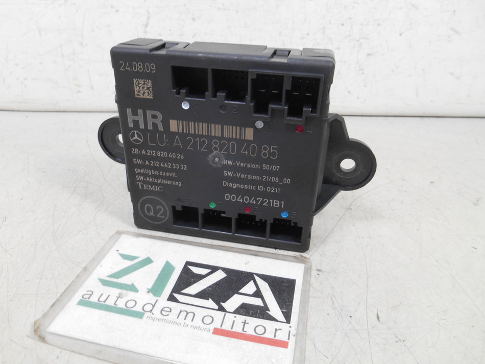 Centralina Porta Posteriore Destra Mercedes GLK X204 2009 A2128204085